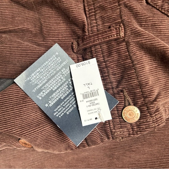 GAP Women's Brown Corduroy Overalls - Picture 3 of 3